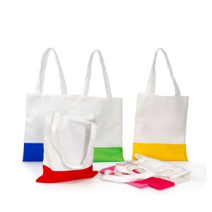 Blank Sublimation Canvas Tote Bags custom reusable shopping bags For Girls Women