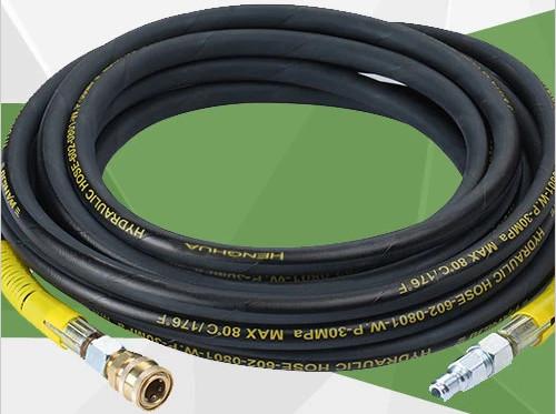 High Pressure Washer Jet Hose ID 6mm 8mm Stainless Steel Flexible Hose With Cleaner