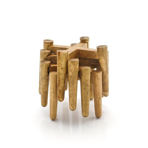 Retro Rubber wooden plant stand -Hight quality wooden planter