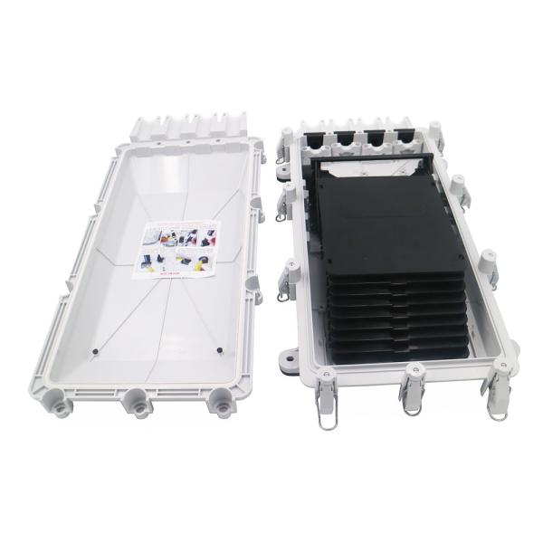 4 Cable Ports Joint Closure Fiber Optic 4 Puerto Optica Fibra NAP Box 256 Hilos Durable