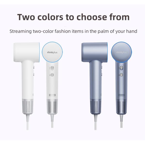 Lenovo HB100 RGB Light Negative Ion Hair Dryer 1600W Power White/Blue