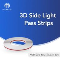 4mm Outdoor Signage Sign Bottom Side Pass Light Trim Cap 4.3kg/roll