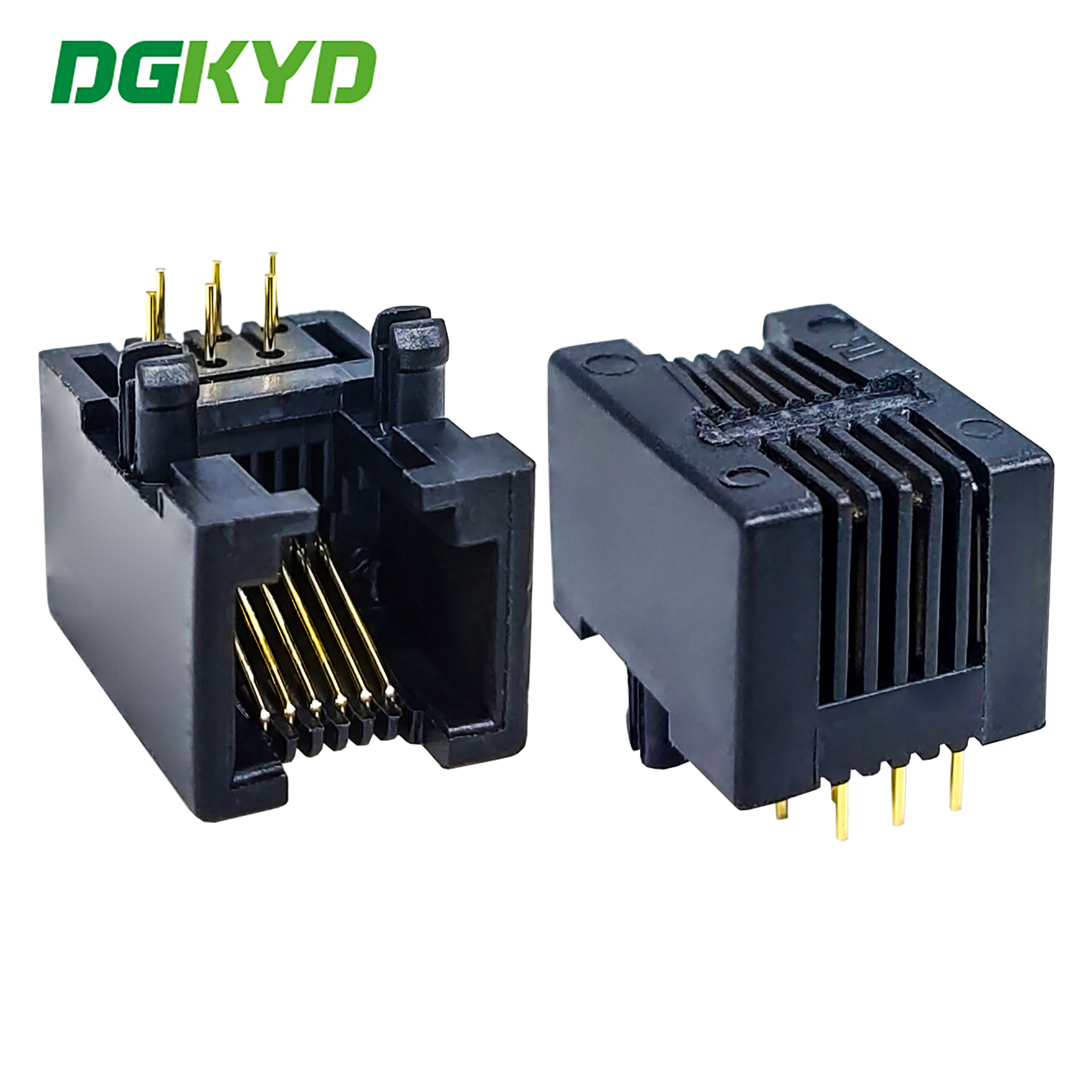 DGKYD53211166IWA1DY4 RJ11 интерфейс 6P6C соединитель пластиковый свет свободный прямой вставки 90 градусов розетки 6U