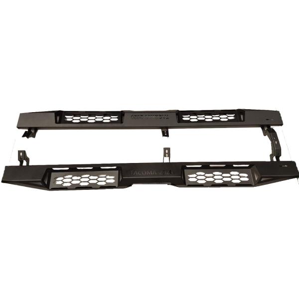 2pcs Powder Coated Car Body Kit for Toyota Tacoma Front Bumper Rear Bumper Protection