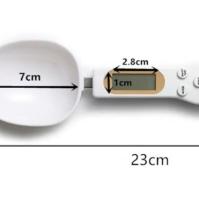 Cuillère balance de cuisine à affichage numérique pour une pesée précise et pratique des aliments en g/oz/gn/ct