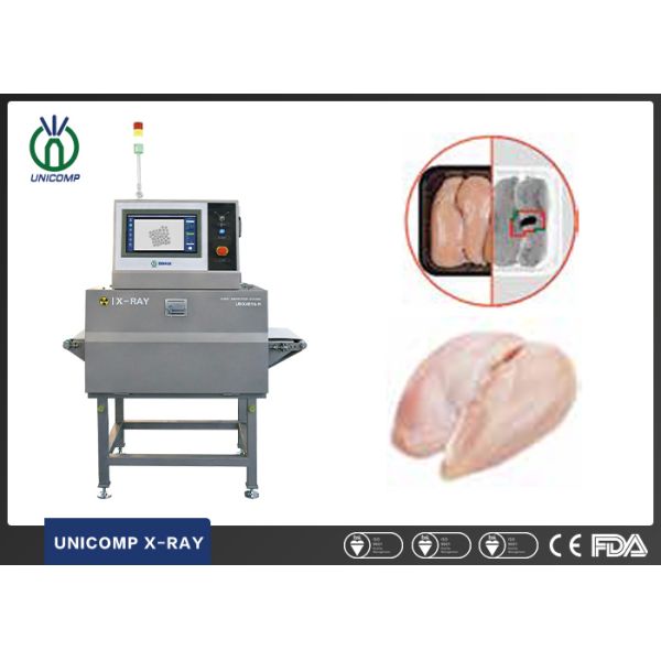 Машина осмотра луча еды x для проверки побочных примесей внутри свежего мяса с автоматическим режектором