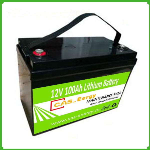 12V Rechargeable LiFePO4 lithium ion 12V 100ah solar battery pack  for solar power