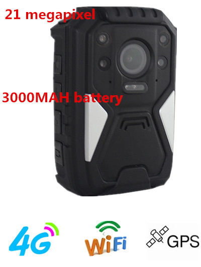 Night Vision 4G GPS WIFI Wearable Video Camera , police using body cameras for police officers