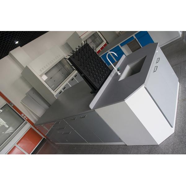 Black laboratory bench top epoxy resin worktop slab cuttable for room size