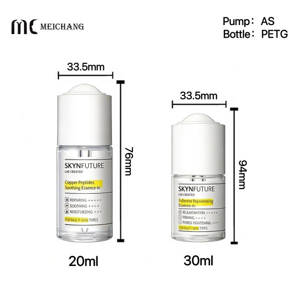 20ml / 30ml  High-Transparency PETG Thick-Wall Leak-Proof Dropper Bottle（MC-616）