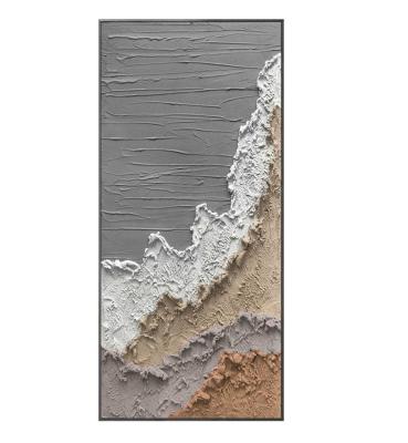 Paysage Peinture à l'huile et à la toile peinte à la main Peinture à l'huile peinture murale en relief Peinture murale Art artisanal Peinture métallique 3D