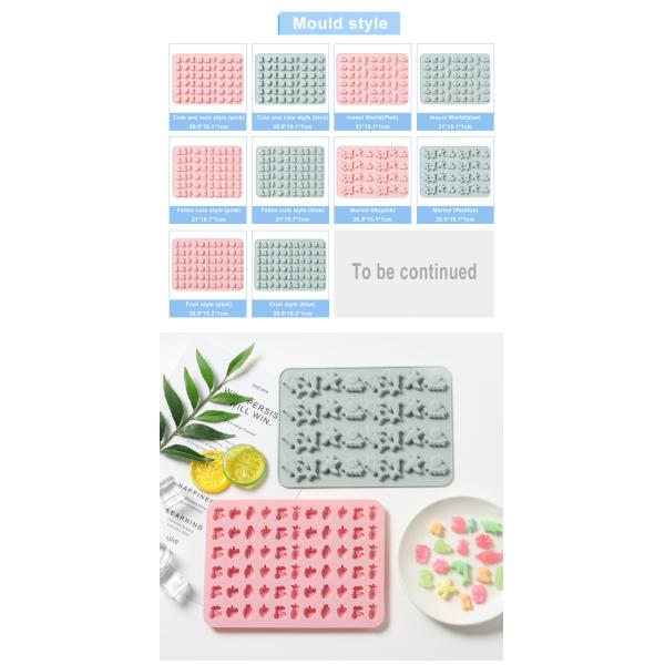 Odorless Non Stick Mini Animal Shape Silicone Baking Moulds