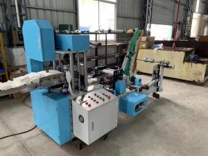 1/4 Folded Paper Napkin Making Machine Pneumatic Feeding Type Medium Speed 200