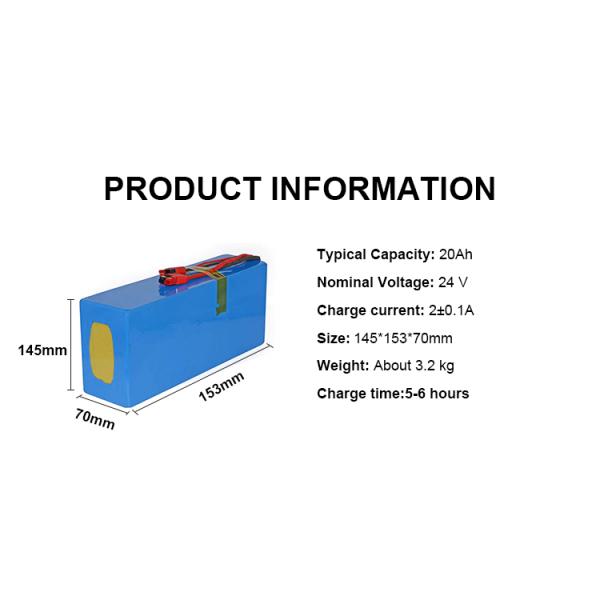 OEM / ODM Электрический велосипед аккумуляторный пакет 18650 Литий-ионный аккумулятор 24v 20ah