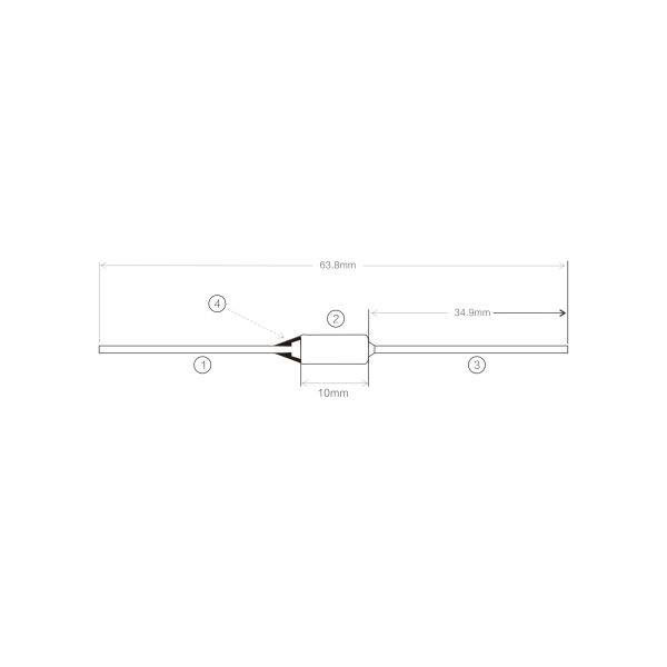 16A Series ARF Temperature Fuse High Current Load Capacity And Instantaneous Overload Protection