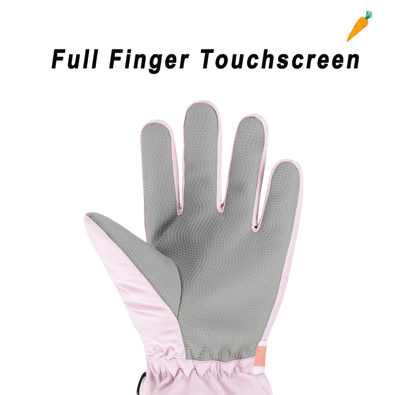 Autumn Full Finger Kids Winter Gloves Waterproof Windproof Touchscreen Ski Mittens Cold Weather Breathable Insulated