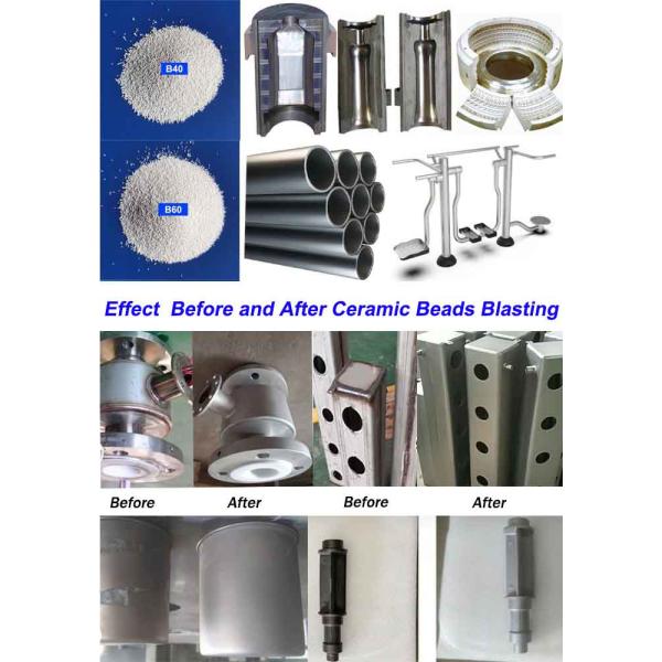 60-66% ZrO2 Zirconia Beads Ceramic Blasting Media B40 0.250-0.425mm B60 0.063-0.125mm