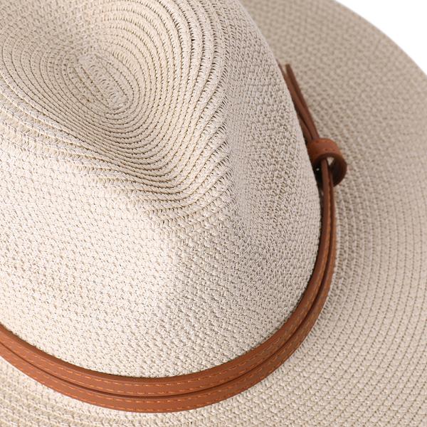 Women's  Straw Hat Foldable Panama Sunshade Hat Beach Hat