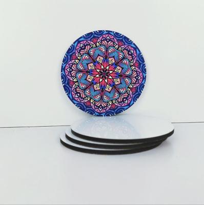 Anti deslizamento redondo 100x100mm Cork Coasters vazio