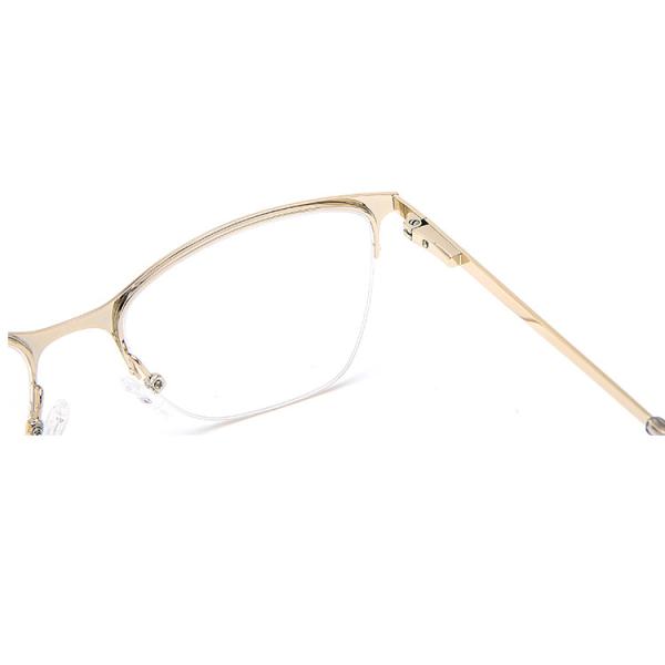 Women Metal Optical Frame Lunette Blue Light Blocking Glasses
