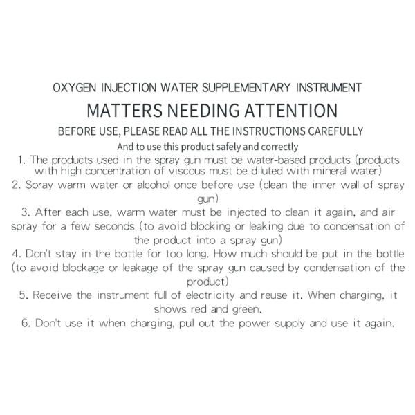 Глубокая очищая электрическая Nano лицевая впрыска дополнительного кислорода воды спрейера тумана