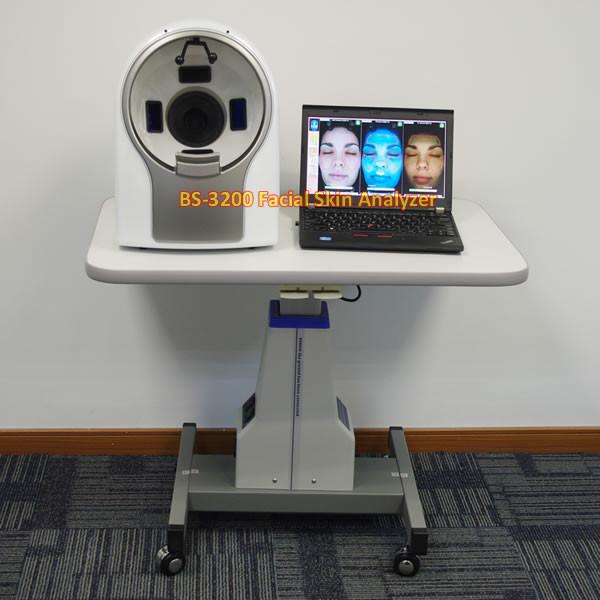 Beauty Salon Full Face Skin Tester Machine With UV / RGB / PL Light Multilanguage Support