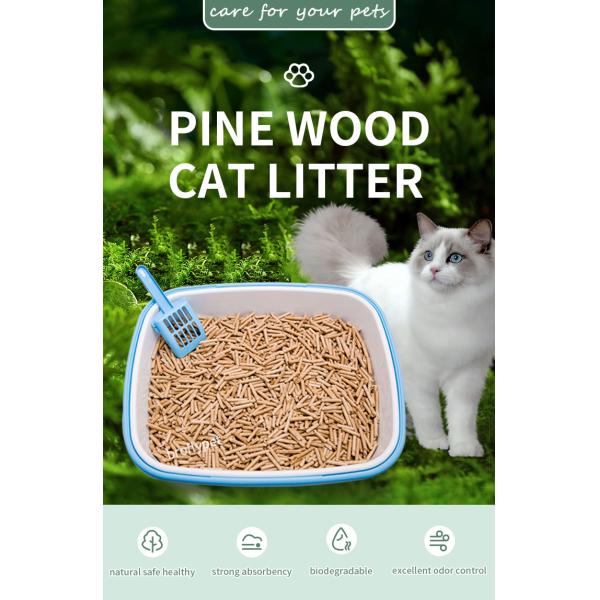 Dust Free Deodorant Pine Wood Powder Cat Litter Natural Wood Pellets for Pet OEM/ODM