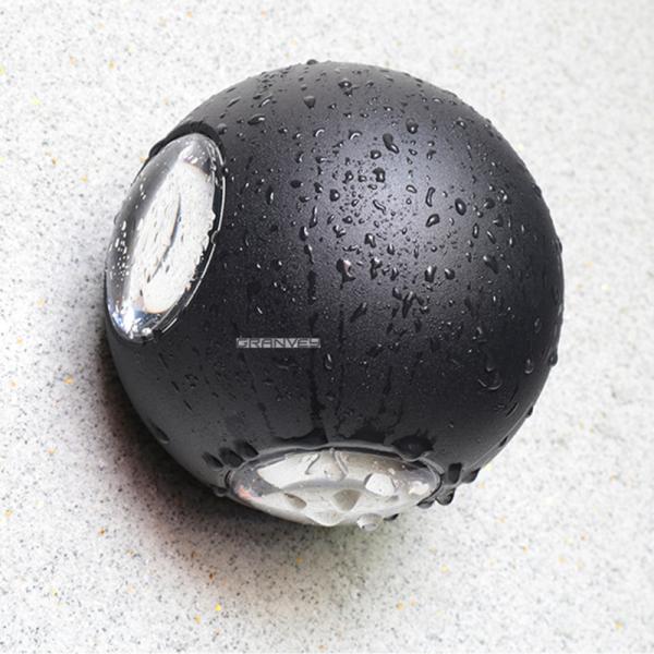 Corridor Stair LED Outdoor Wall Lights Nordic Style Art Black Creative Ball Shaped