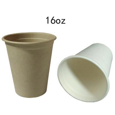 7oz-2oz Recyclable Paper Cups Bagasse Disposable Yogurt Cups With Lids