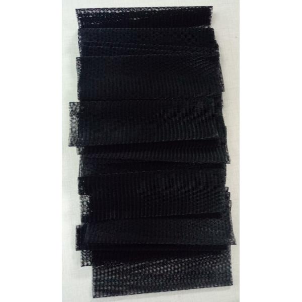 Wine Bottle Protective Mesh Netting , PE Expandable Mesh Bottle Sleeves Black Color