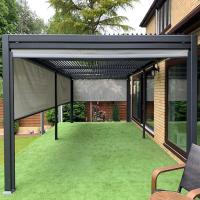Os arcos do jardim motorizaram a prova de alumínio do roedor do caramanchão para o pátio
