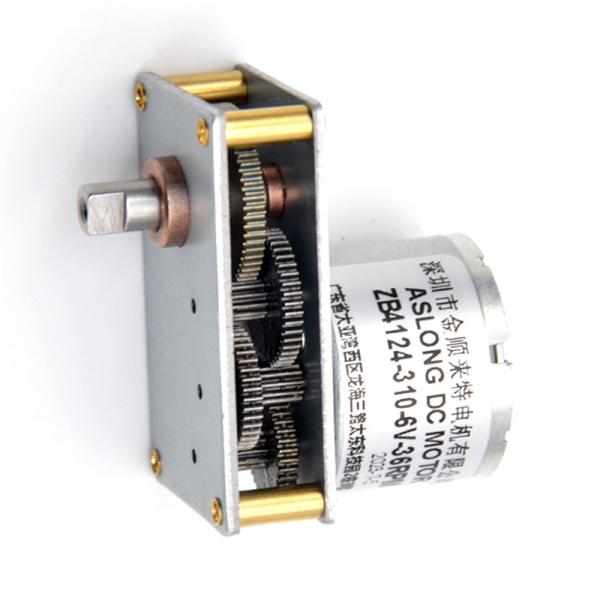 Eixo de baixa velocidade do motor d da engrenagem da C.C. do Metal Gear 6V do motor 6V 37RPM da C.C. do motor ZB4124-310 da válvula de ASLONG mini
