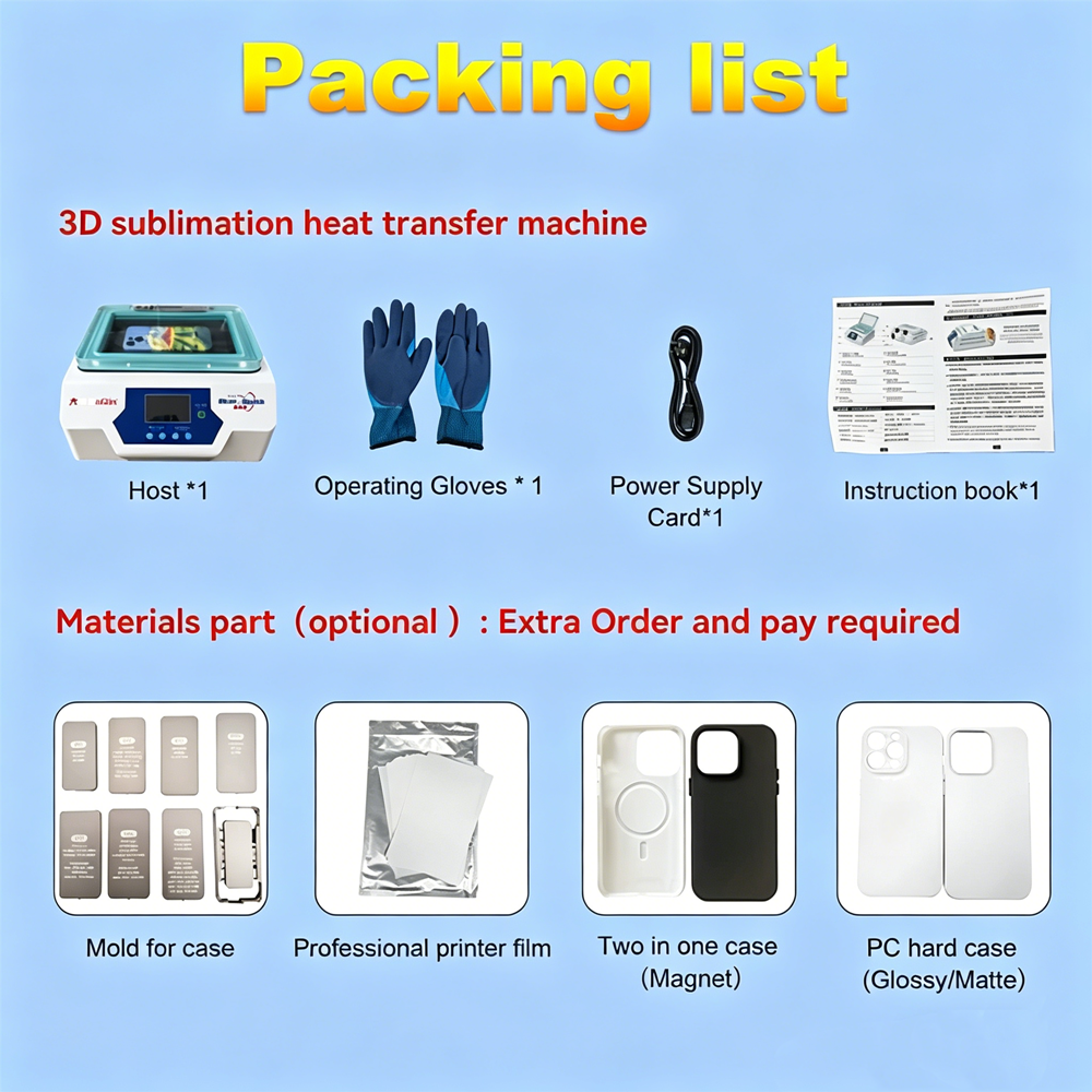 Multi-Color 3D Sublimation Printing Machine with 360° Vacuum Full-Wrap Technology and 110-240V AC Wide Voltage