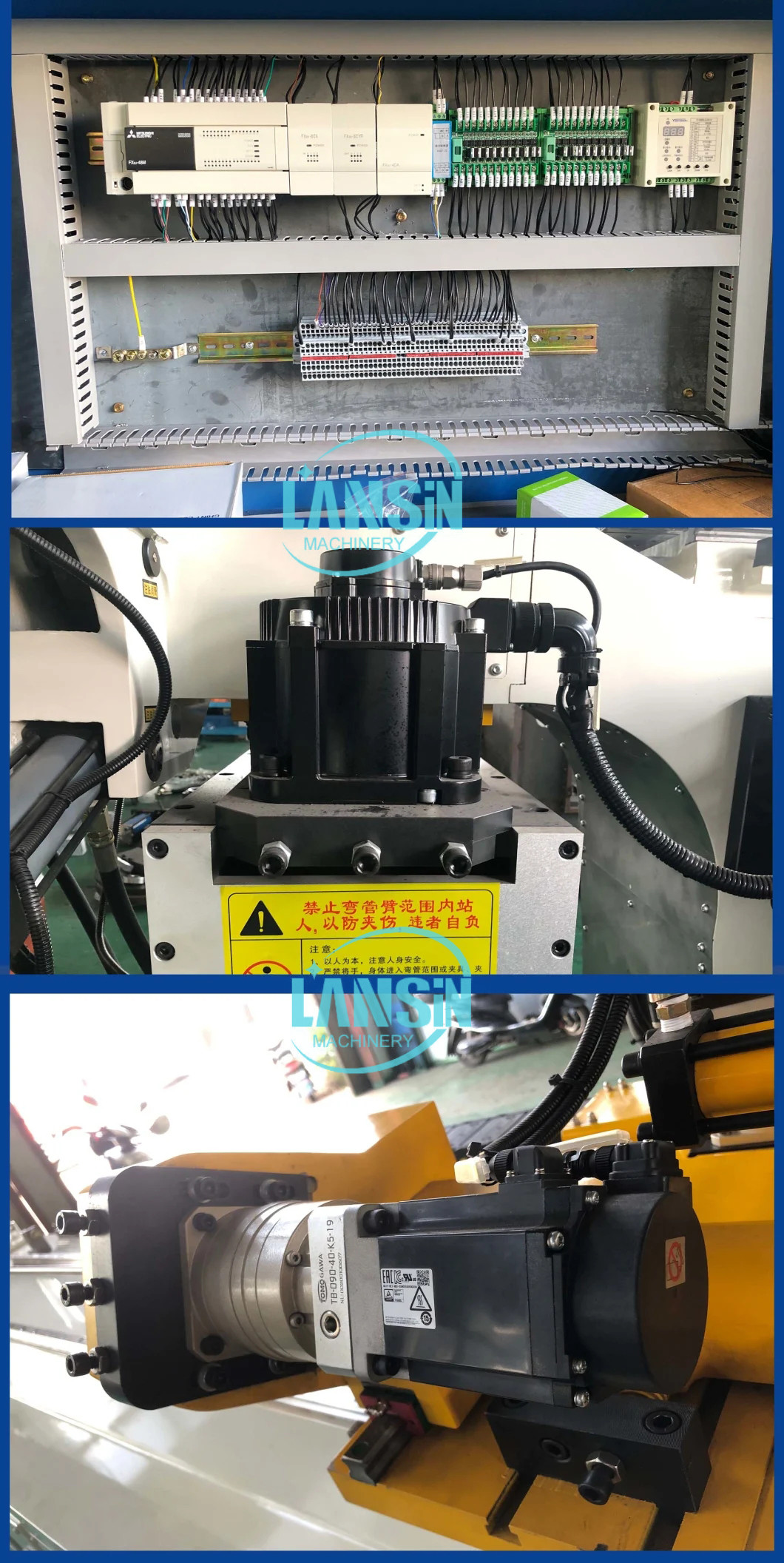 электрический нажим дюйма 115mm гибочной машины 4 трубы Cnc 3d автоматический