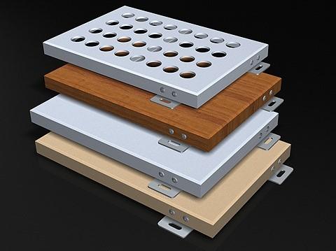 Perforated Wood Grain Dibond 3mm Aluminium Composite Panel 
