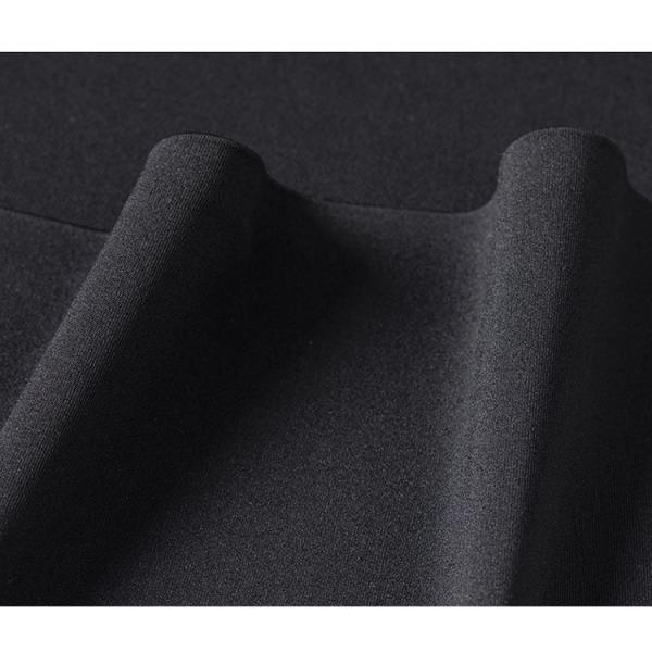 Полосатая полиэстерная/волокнистая обычная черная рубашка для мужчин стройная рубашка с длинным рукавом