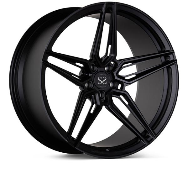 Mercedes Benz 1 parte forjou o preto Vossen côncavo profundo do cetim das rodas
