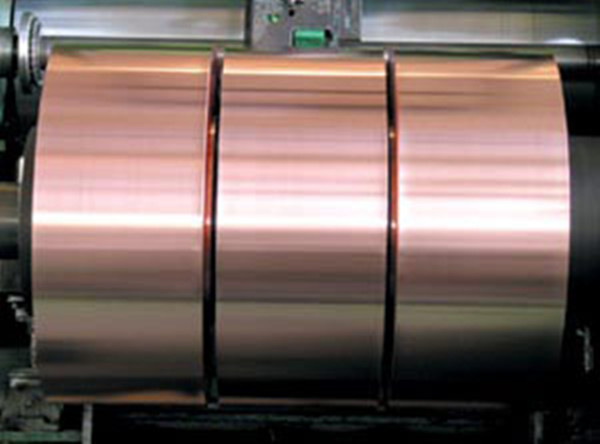 0.05mm Thickness Copper Foil Strips , Mill Finish Battery Copper Foil Laminate