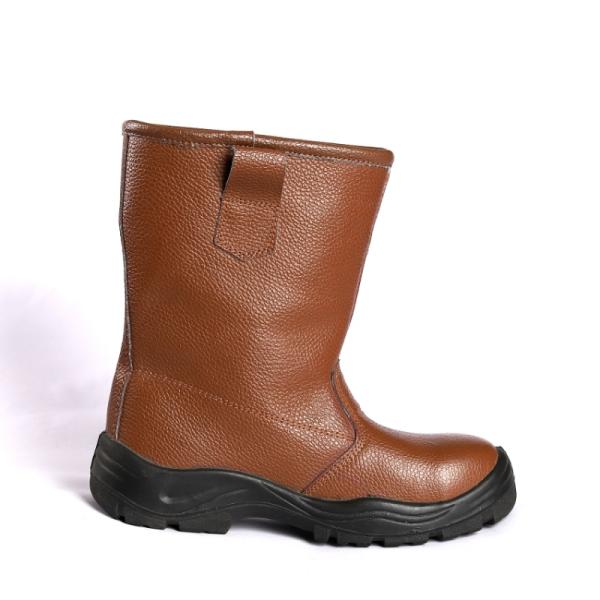 Коричневые высокорежущие рабочие ботинки тяжелая работа долговечная мужская обувь безопасности ЕС 36-47