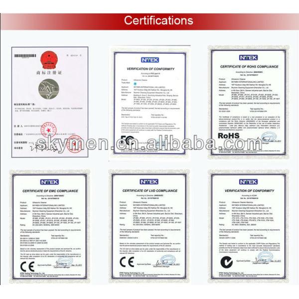 Стоя ювелирных изделий шайбы 40KHz PSE стекел 35W 500ml уборщик ультразвуковых ультразвуковой