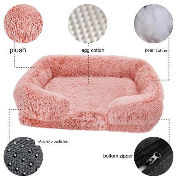 Manufactured Removable Dog Mat Cozy Animal House Anti-Skid Bed For Pet Dog Cat