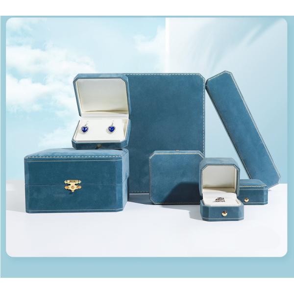 Коробка для упаковки ювелирных изделий из кожи на заказ для ожерелья, серьги, колец и браслетов