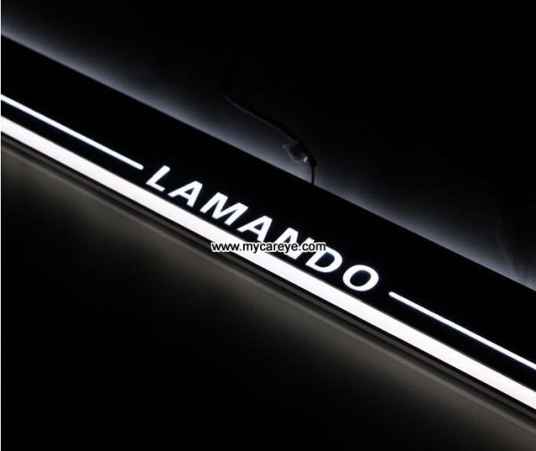 Volkswagen VW Lamando car parts retrofit LED moving lights car door scuff