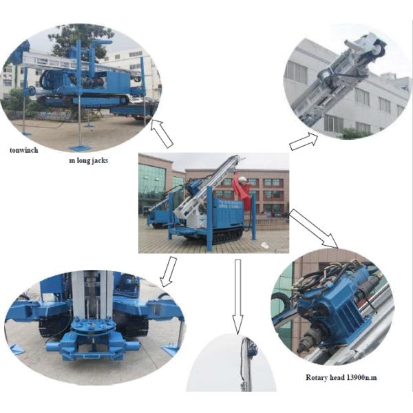 150-400mm 300-400m Deep Borehole Drilling Rig