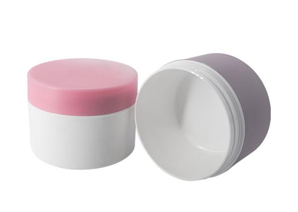 frasco de creme plástico cosmético do tampão de parafuso do recipiente de 200g PP