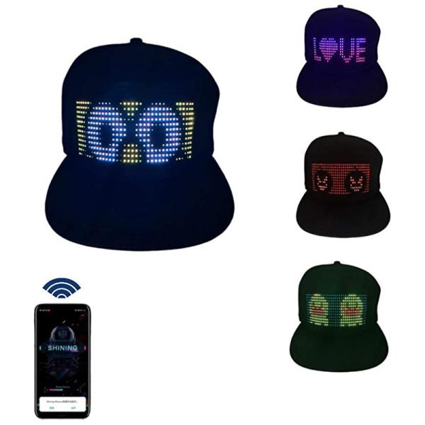 Bluetooth LED Programmable Hat Customized App Control Smart Cap