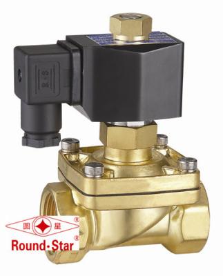 Baixa tensão da maneira normalmente aberta de bronze da válvula de solenoide 2 da água para o sistema hidráulico