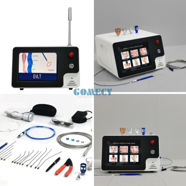 Dual Wavelength 980nm 1470nm Diode Laser Medical System for Endovenous Vein Treatment, Varicose Vein Closure, Leg Vein Therapy, Vascular Surgery, Minimally Invasive Vein Removal Device