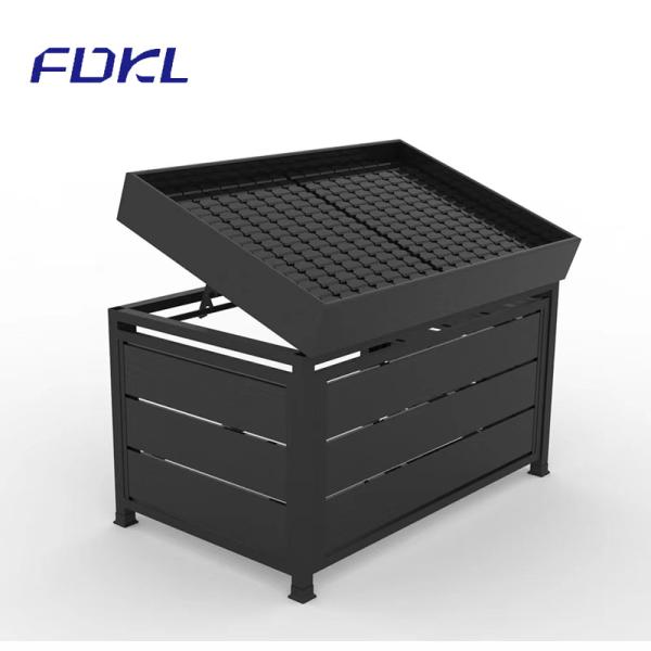 Black Color Fruit And Vegetable Rack Corrosion Protection For Supermarket