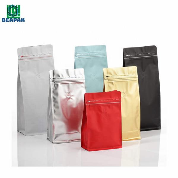 Flat Bottom k BOPP Aluminum Foil Packaging Coffee Bags